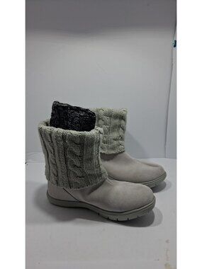 Cheeks Tony Little Size 8 Slide In Boot Gray-Silver Mid High J
